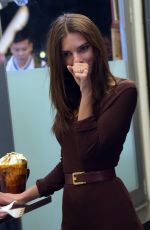 EMILY RATAJKOWSKI on the Set of a Italian TV Show in Milan 09/25/2018