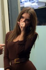 EMILY RATAJKOWSKI on the Set of a Italian TV Show in Milan 09/25/2018