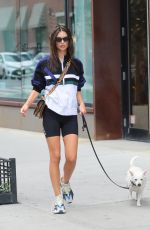 EMILY RATAJKOWSKI Out with Her Dog in New York 09/01/2018