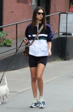 EMILY RATAJKOWSKI Out with Her Dog in New York 09/01/2018