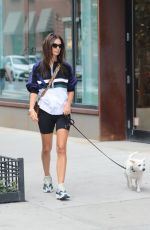 EMILY RATAJKOWSKI Out with Her Dog in New York 09/01/2018