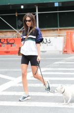 EMILY RATAJKOWSKI Out with Her Dog in New York 09/01/2018