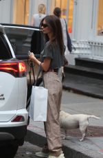 EMILY RATAJKOWSKI Out with Her Dog in New York 09/13/2018