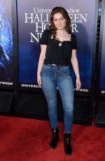 EMMA KENNEY at Halloween Horror Nights Opening in Los Angeles 09/14/2018