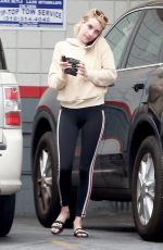 EMMA ROBERTS a a Gas Station in Beverly Hills 09/05/2018
