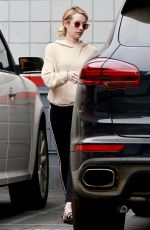 EMMA ROBERTS at a Gas Station in Beverly Hills 09/05/2018