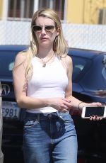 EMMA ROBERTS at a Gas Station in Los Angeles 09/11/2018