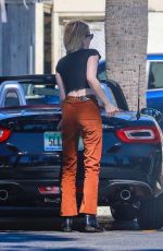 EMMA ROBERTS at a Parking Lot in Los Angeles 09/15/2018