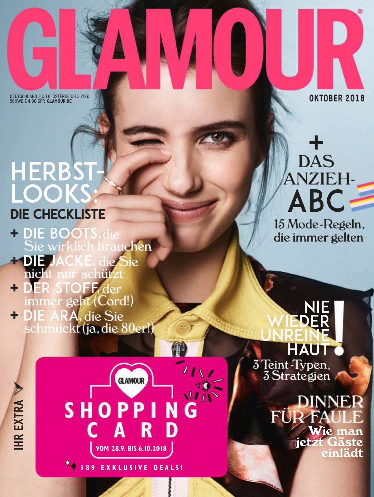 EMMA ROBERTS in Glamour Magazine, Germany October 2018 Issue – HawtCelebs