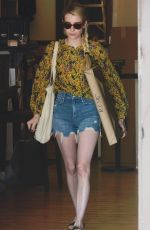 EMMA ROBERTS Leaves Art Gallery in Los Angeles 09/01/2018
