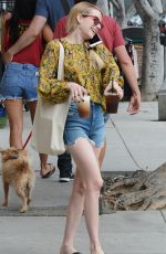 EMMA ROBERTS Leaves Art Gallery in Los Angeles 09/01/2018