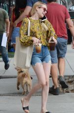 EMMA ROBERTS Leaves Art Gallery in Los Angeles 09/01/2018