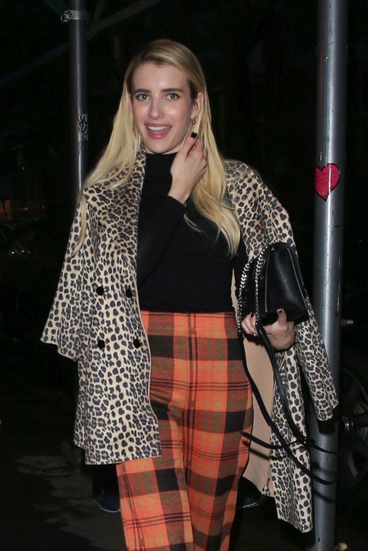 EMMA ROBERTS Out for Dinner in New York 09/09/2018
