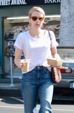 EMMA ROBERTS Out for Morning Coffee in Los Angeles 09/07/2018