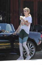 EMMA ROBERTS Out in Los Angeles 09/19/2018