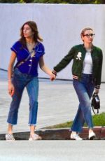 EMMA ROBERTS Out with Her Sister in Los Angeles 09/12/2018
