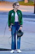 EMMA ROBERTS Out with Her Sister in Los Angeles 09/12/2018