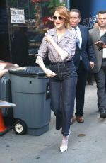 EMMA STONE Arrives at Good Morning America in New York 09/19/2018