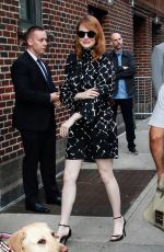 EMMA STONE Arrives at Late Show With Stephen Colbert in New York 09/19/2018