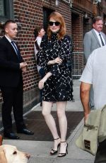 EMMA STONE Arrives at Late Show With Stephen Colbert in New York 09/19/2018