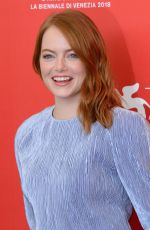 EMMA STONE at The Favourite Photocall at 2018 Venice Film Festival 08/30/2018
