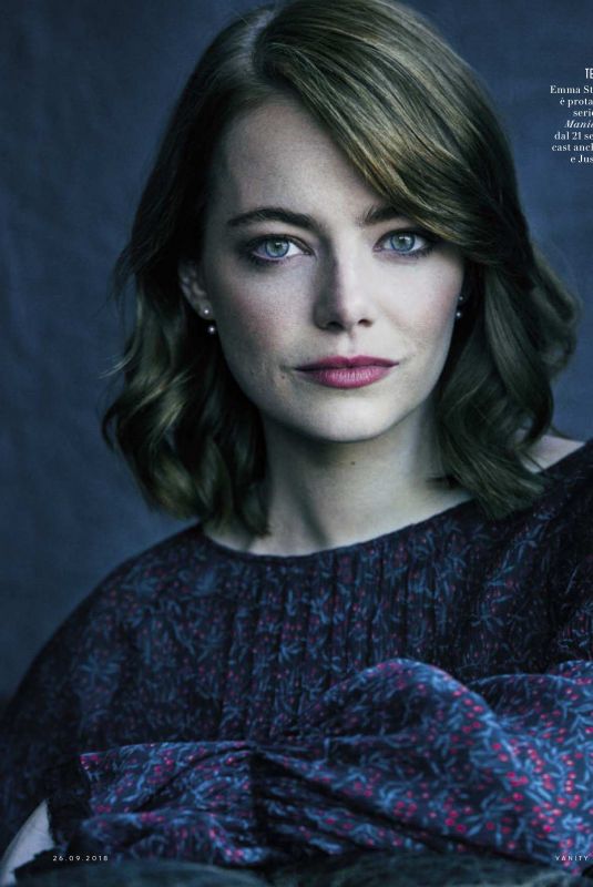 EMMA STONE in Vanity Fair Magazine, Italy September 2018