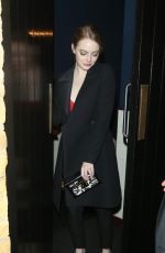 EMMA STONE Leaves Chiltern Firehouse in London 09/13/2018