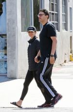 EMMY ROSSUM and Sam Esmail Out for Breakfast in Beverly Hills 09/29/2018