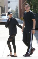EMMY ROSSUM and Sam Esmail Out for Breakfast in Beverly Hills 09/29/2018