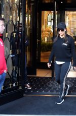 EVA LONGORIA Leaves Four Season Hotel in Paris 09/26/2018