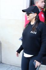 EVA LONGORIA Leaves Four Season Hotel in Paris 09/26/2018