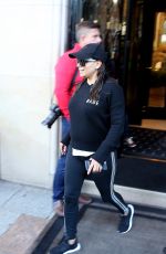 EVA LONGORIA Leaves Four Season Hotel in Paris 09/26/2018
