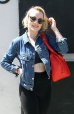 EVANNA LYNCH Arrives at DWTS Studio in Los Angeles 09/13/2018