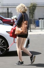 EVANNA LYNCH Leaves Dance Studio in Los Angeles 09/19/2018