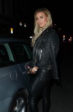FERNA MCCANN Leaves Bacaro Restaurant in Liverpool 09/26/2018