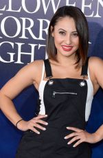 FRANCIA RAISA at Halloween Horror Nights Opening in Los Angeles 09/14/2018