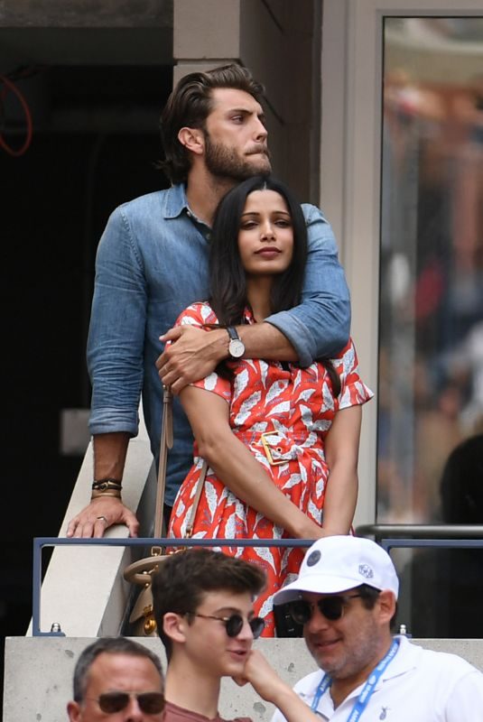 FREIDA PINTO at 2018 US Open Tennis in New York 09/02/2018