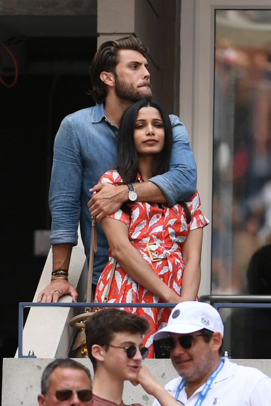FREIDA PINTO at 2018 US Open Tennis in New York 09/02/2018