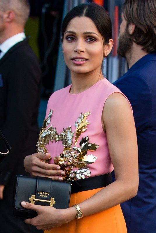 FREIDA PINTO at Moschino Fashion Show at MFW in Milan 09/20/2018