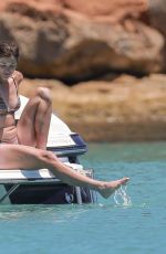GARBINE MUGURUZA in Bikini at a Boat in Ibiza 07/08/2018