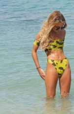 GEORGIA HARRISON in Bikini on the Beach in Ibiza 09/10/2018
