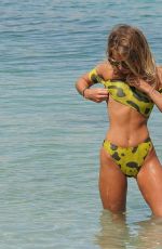 GEORGIA HARRISON in Bikini on the Beach in Ibiza 09/10/2018