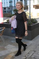 GEORGIA TOFFOLO Arrives at BBC Studios in Salford 09/05/2018