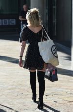GEORGIA TOFFOLO Arrives at BBC Studios in Salford 09/05/2018