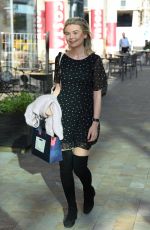 GEORGIA TOFFOLO Arrives at BBC Studios in Salford 09/05/2018