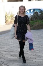 GEORGIA TOFFOLO Arrives at BBC Studios in Salford 09/05/2018