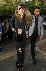 GIGI HADID Arrives at Fendi Fittings in Milan 09/19/2018