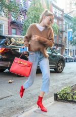 GIGI HADID Arrives at Her Apartment in New York 09/02/2018
