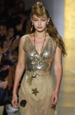 GIGI HADID at Anna Sui Runway Show at New York Fashion Week 09/10/2018