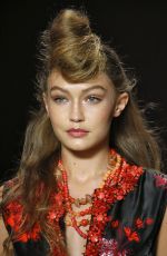 GIGI HADID at Anna Sui Runway Show at New York Fashion Week 09/10/2018